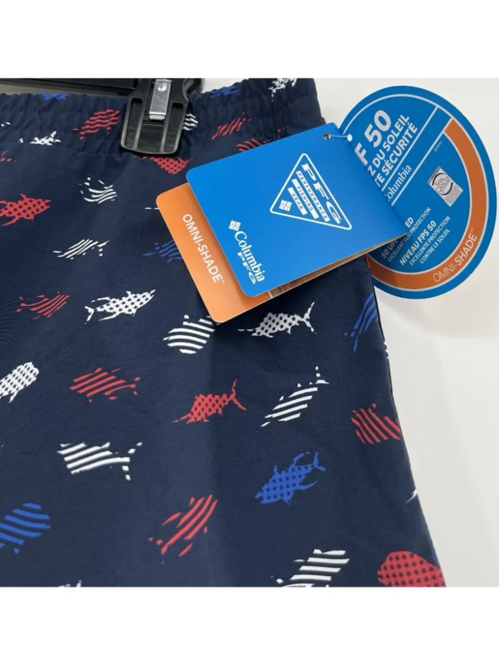 NWT Columbia PFG Youth XL 18/20 Super Backcast Shorts Swim Trunks UPF 50